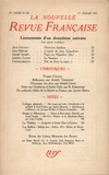  Gallimard - La Nouvelle Revue Française (1908-1943) N° 238 juillet 1933 : .