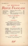  Gallimard - La Nouvelle Revue Française (1908-1943) N° 297 juin 1938 : .