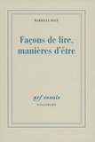Marielle Macé - Façons de lire, manières d'être.