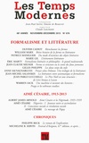 Claude Lanzmann - Les Temps Modernes N° 676, novembre-déc : Formalisme et littérature.