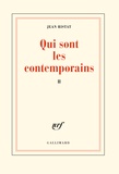 Jean Ristat - Qui sont les contemporains ? Tome 2 : .