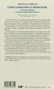 Entre globalisme et démocratie. L'économie politique à l'âge du néolibéralisme finissant