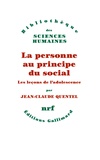 Jean-Claude Quentel - La Personne au principe du social - Les leçons de l’adolescence.