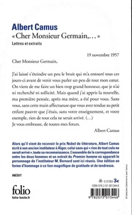 "Cher Monsieur Germain,...". Lettres et extraits