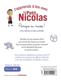 J'apprends à lire avec Le Petit Nicolas  Panique au musée !. Une histoire et des activités