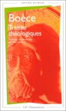  Boèce - TRAITES THEOLOGIQUES. - Edition bilingue.