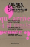François Jullien et Liliana Albertazzi - Agenda de la pensée contemporaine N° 12, Hiver 2008-20 : .