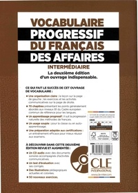 Vocabulaire progressif du français des affaires intermédiaire B1 2e édition -  avec 1 CD audio