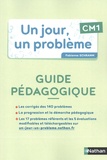 Fabienne Schramm - Un jour, un problème CM1 - Guide pédagogique.