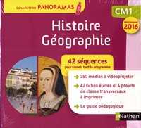 Isabelle Bourdier et Vincent Capdepuy - Histoire-Géographie CM1 Panoramas - 42 séquences pour couvrir tout le programme. 1 Clé Usb