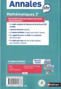 Maths 3e. Sujets & corrigés  Edition 2023