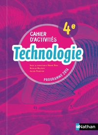 Hervé Riou et Nicolas Malesys - Technologie 4e - Cahier d'activités élève.
