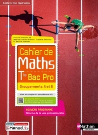 Jessica Estevez-Brienne et Isabelle Delaunay - Mathématiques Tle Bac Pro Groupements A et B Cahier de Maths Spirales.