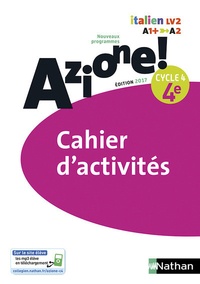 Marie-Thérèse Medjadji et Jean-Luc Bouko - Italien 4e Cycle 4 Azione ! - Cahier d'activités.
