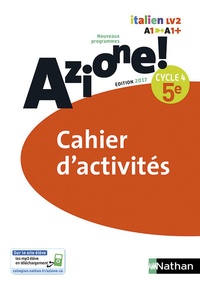 Marie-Thérèse Medjadji et Marie-Claude Ipert - Italien 5e Cycle 4 Azione ! - Cahier d'activités.