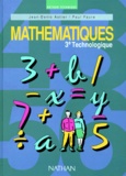 Jean-Denis Astier et Paul Faure - Mathématiques, 3e technologique.