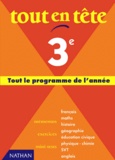 Françoise Berger et  Collectif - Tout en tête, 3e - Nouveau programme.
