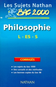 Gérard Durozoi - Philosophie Bac L/Es/S. Corriges, Edition 2000.