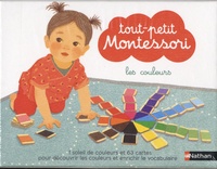 Delphine Roubieu - Les couleurs - Contient : 63 cartes, 1 soleil de couleurs, 1 livret parent.