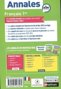 Français 1re. Sujets & corrigés  Edition 2024