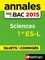 Françoise Saintpierre et Nicolas Coppens - Annales ABC du BAC 2015 Sciences 1re ES.L.