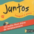 Edouard Clémente - Espagnol 2e année A2 Juntos - CD-audio ROM de remplacement élève.
