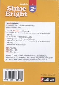 Anglais 2de B1 Shine Bright  Edition 2019 -  1 DVD + 3 CD audio