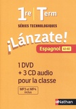 Edouard Clémente et Laurent Vernauzou - Espagnol 1re/Tle A2>B2 Lanzate!. 1 DVD + 3 CD audio