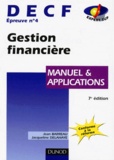 Jacqueline Delahaye et Jean Barreau - DECF épreuve n° 4 Gestion financière - Manuel et applications.
