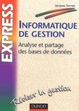 Jacques Sornet - Informatique de gestion - Analyse et partage des bases de données.