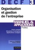 Jean-Luc Charron et Sabine Sépari - Organisation et gestion de l'entreprise - DECF n°3 - Manuel et application.