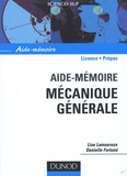 Lise Lamoureux et Danielle Fortuné - Mécanique générale - Aide-mémoire.