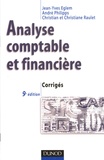 Jean-Yves Eglem et André Philipps - Analyse comptable et financière - Corrigés.