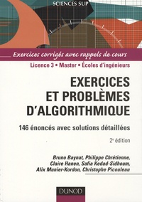  Baynat et Philippe Chrétienne - Exercices et problèmes d'algorithmique - 146 énoncés avec solutions détaillées.