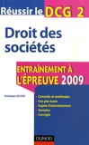Dominique Lafleur - Réussir le DCG 2 Droit des sociétés - Entraînement à l'épreuve.