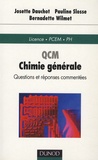 Josette Dauchot et Pauline Slosse - QCM Chimie générale.