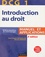 Jean-François Bocquillon et Martine Mariage - Introduction au droit DG1 - Manuel et applications.