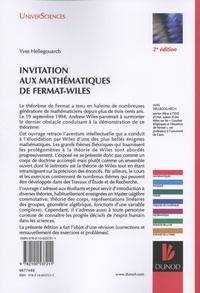 Invitation aux mathématiques de Fermat-Wiles 2e édition