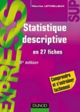 Maurice Lethielleux - Statistique descriptive en 27 fiches.