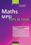 Hervé Gianella et Franck Taïeb - Maths MPSI -  tests de cours.