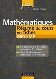 Daniel Fredon - Mathématiques Résumé du cours en fiches MPSI-MP.