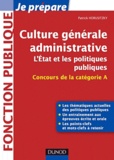 Patrick Horusitzky - Culture générale administrative - L'Etat et les politiques publiques.