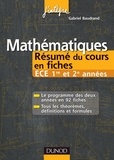 Gabriel Baudrand - Mathématiques Résumé du cours en fiches ECE 1re et 2e années.