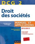 France Guiramand et Alain Héraud - Droit des sociétés DCG 2 2012-2013 - Manuel et applications.