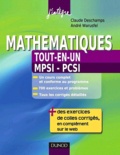 Claude Deschamps et André Warusfel - Mathématiques tout-en-un 1re année - MPSI-PCSI - Cours et exercices corrigés.