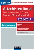 Gérard Hoffbeck et Julia Perrot - Attaché territorial 2016-2017 - Concours interne et 3e voie - Tout-en-un.