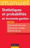 Benjamin Legros - Mini manuel de Statistiques et probabilités en économie-gestion - 2e éd..