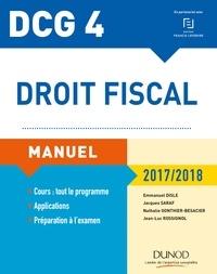 Emmanuel Disle et Jacques Saraf - Droit fiscal DCG 4 - Manuel.