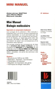 Mini manuel de biologie moléculaire. Cours + QCM/QROC 4e édition