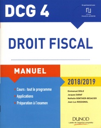Emmanuel Disle et Jacques Saraf - Droit fiscal DCG 4 - Manuel.